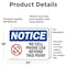 Signmission No Cell Phone Use Beyond This Point Sign With Symbol, 24 in W x Rectangle, Vinyl Decal OS-2PACK-NS-D-1824-L-14413 - alternate 4